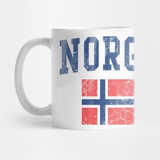 Vintage Norge Norwegian Flag Norway Mug